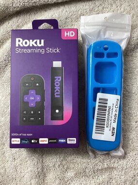 Roku Streaming Stick HD With Voice Remote & Silicone Cover - Easy Setup App*NIB